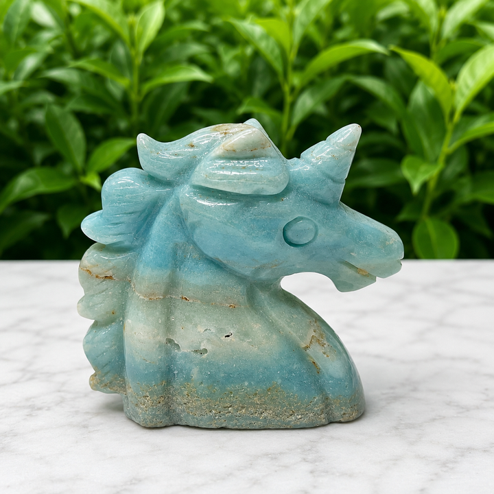 Unicorn Head Rainbow Flourite or Amazonite