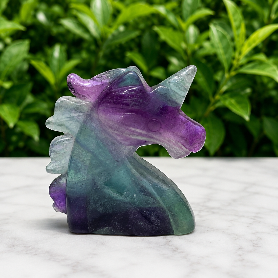 Unicorn Head Rainbow Flourite or Amazonite