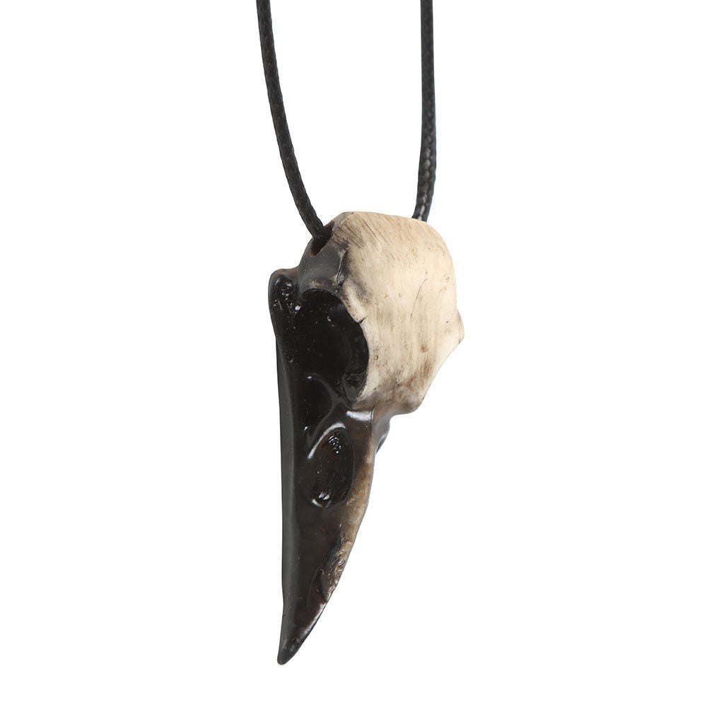 Necklace Crow Skull Resin