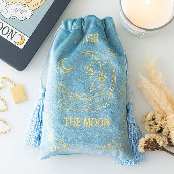 Tarot Drawstring Bags Velvet | The Moon | Carpe Diem With Remi