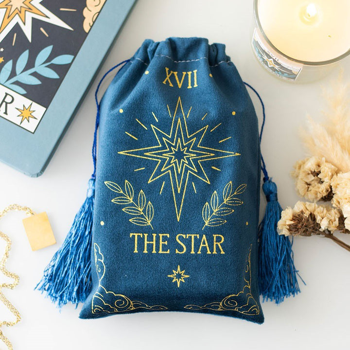 Tarot Drawstring Bags Velvet | The Star | Carpe Diem With Remi
