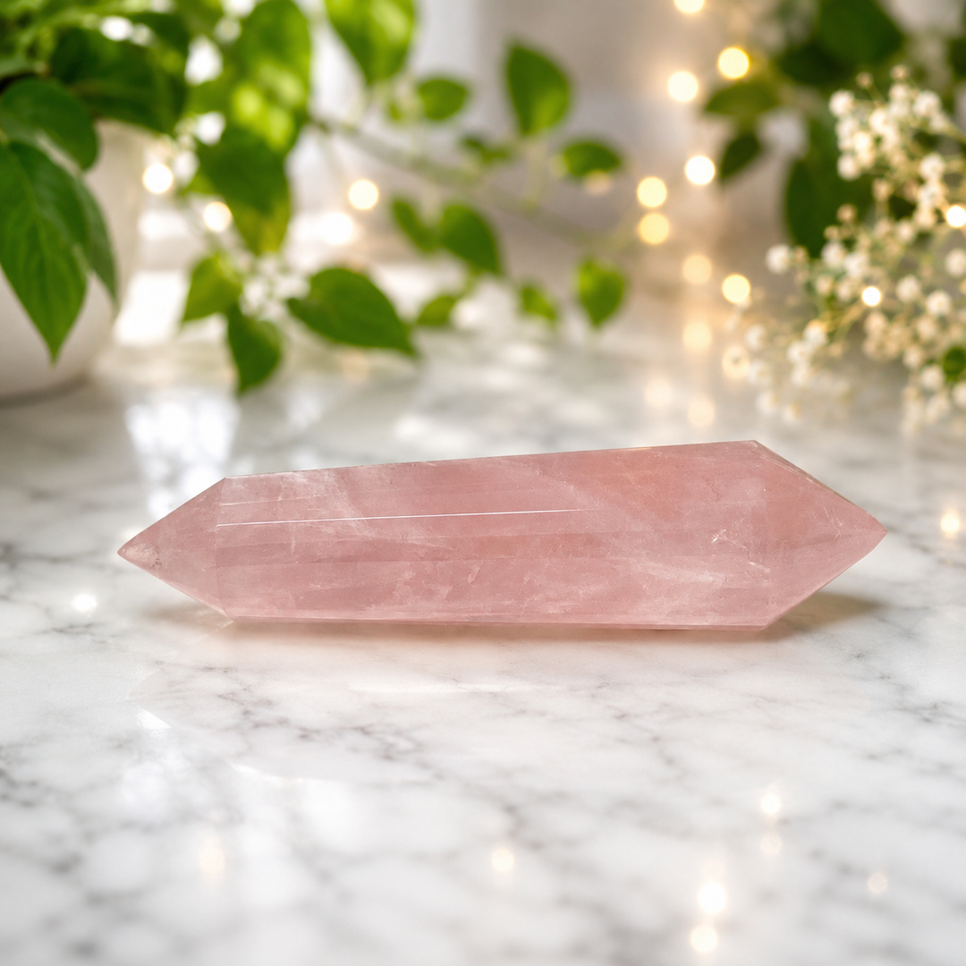 Wand Vogel Style Rose Quartz 10 cm