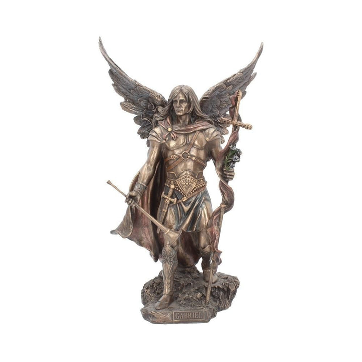 Archangel Gabriel With Staff Figurine 33.5 cm