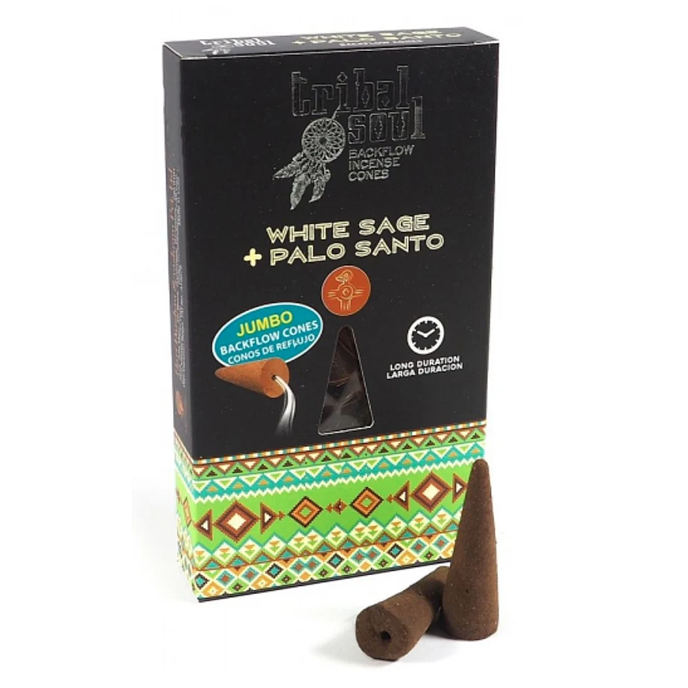 Tribal Soul White Sage and Palo Santo Backflow Cones