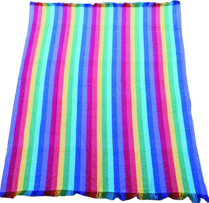 Throw Rainbow King Size Bed