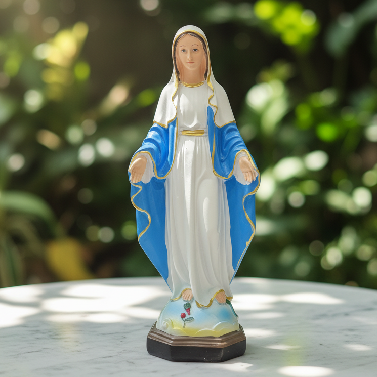 Saint Mary Statue Blue 20 cm