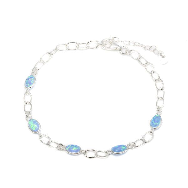 Bracelet Opalite Blue Oval