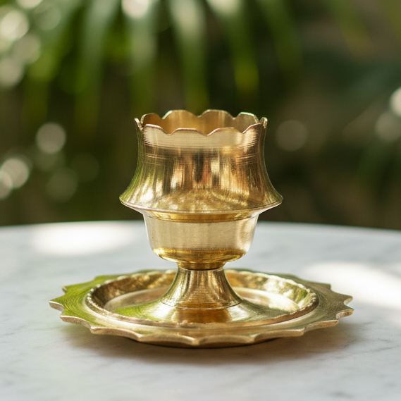 Incense Burner Brass 7x5 cm