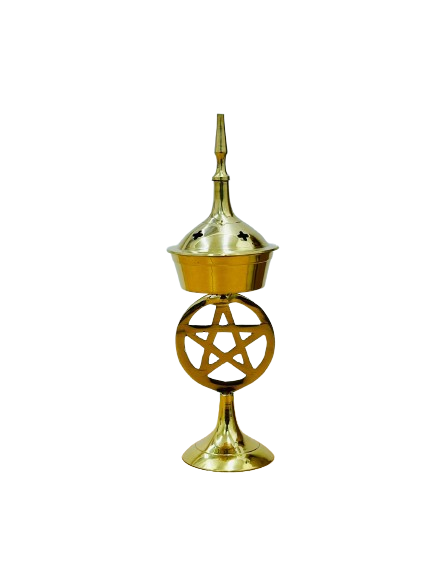 Brass Pentagram Burner | Carpe Diem with Remi