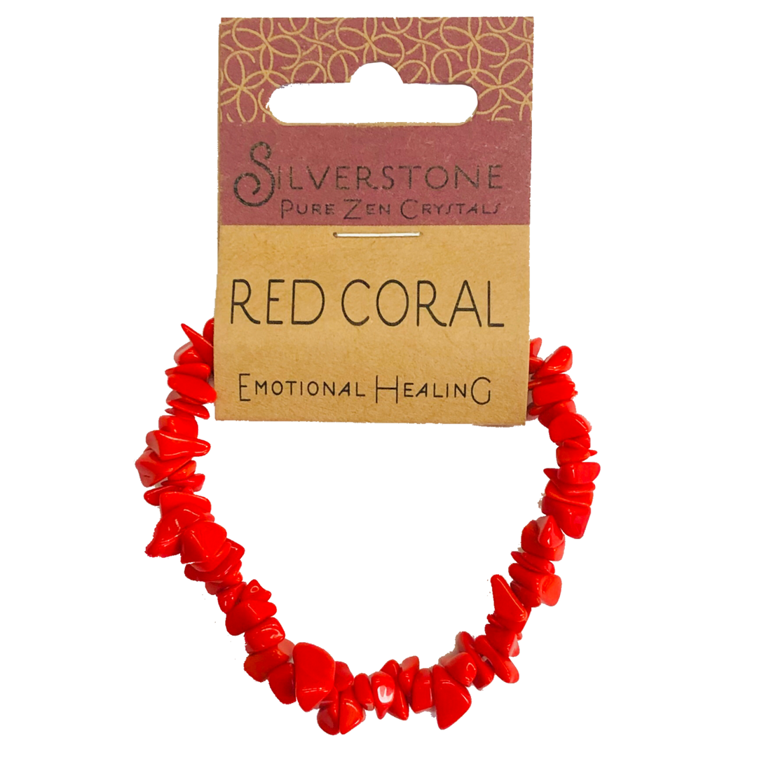 Bracelet Red Coral Chip