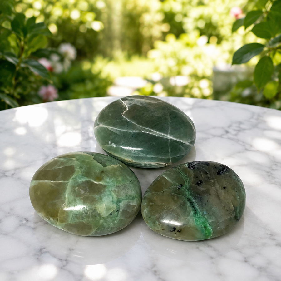 Palm Stone Green Moonstone Rare | Carpe Diem With Remi