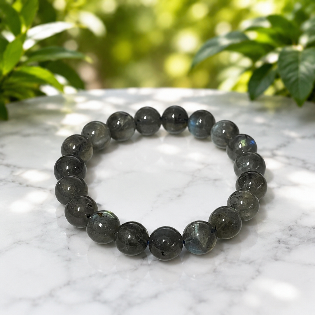 Bracelet Labradorite Beads Quality 10 mm