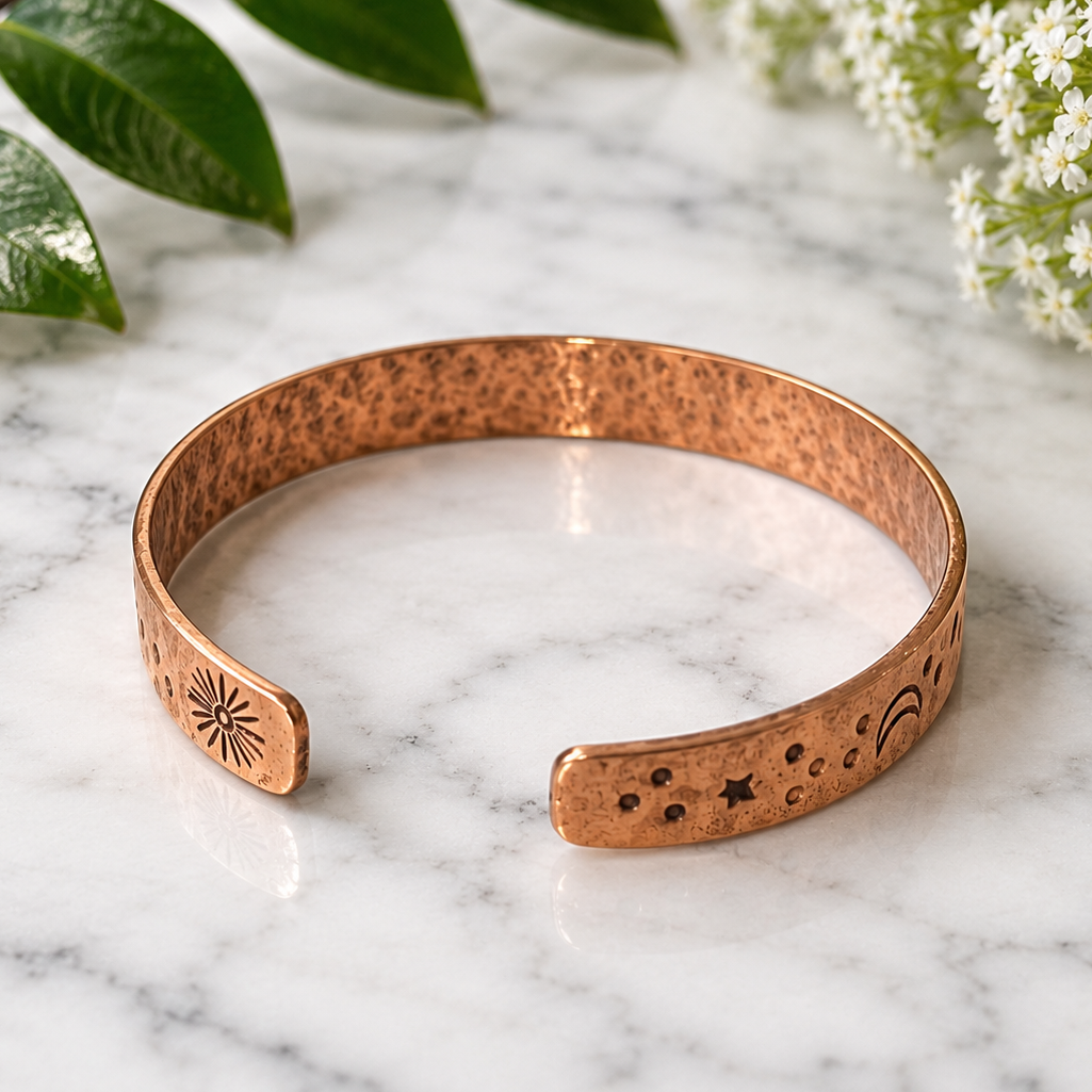 Cuff Pure Copper Healing Celestial