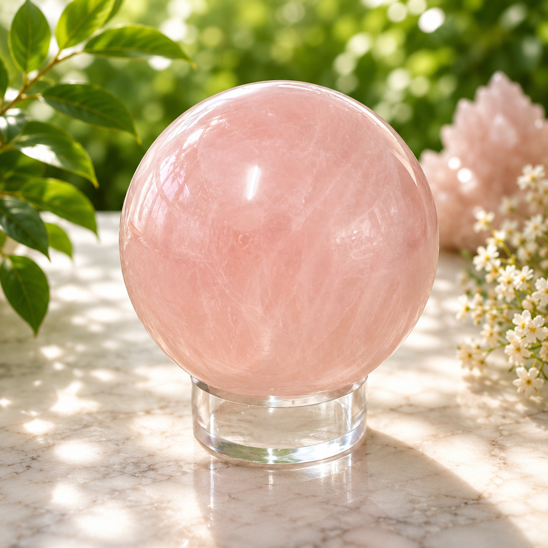 Sphere Rose Quartz 7.6 cm