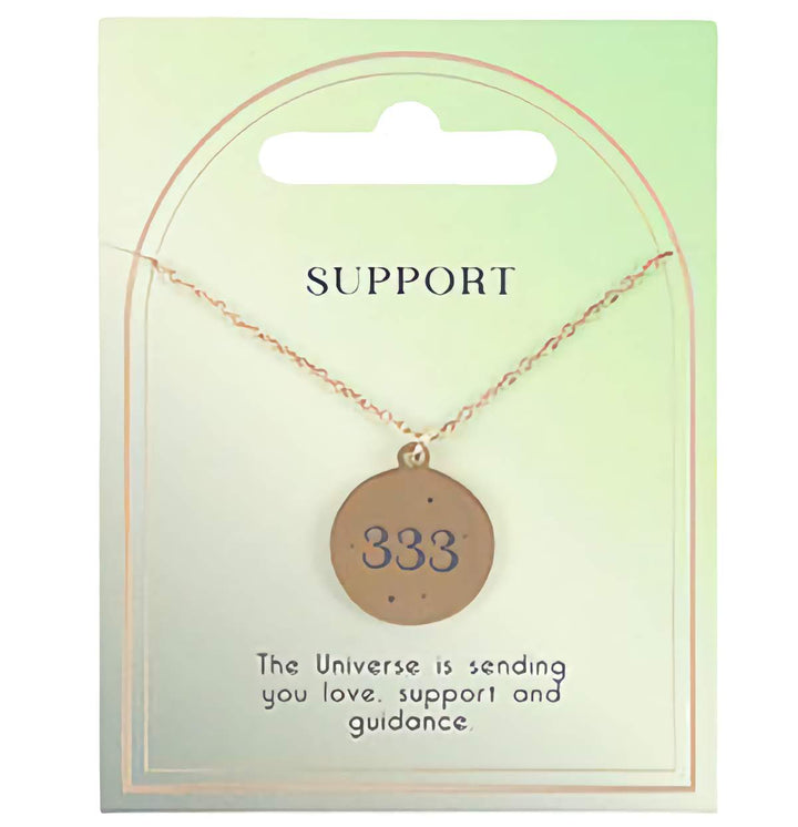 Necklace 333 Support Angel Number