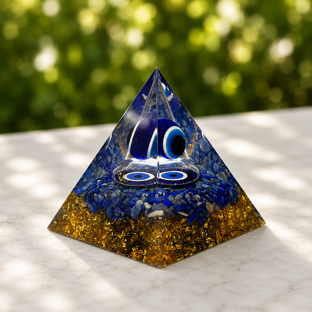 Pyramid Evil Eye Orgonite