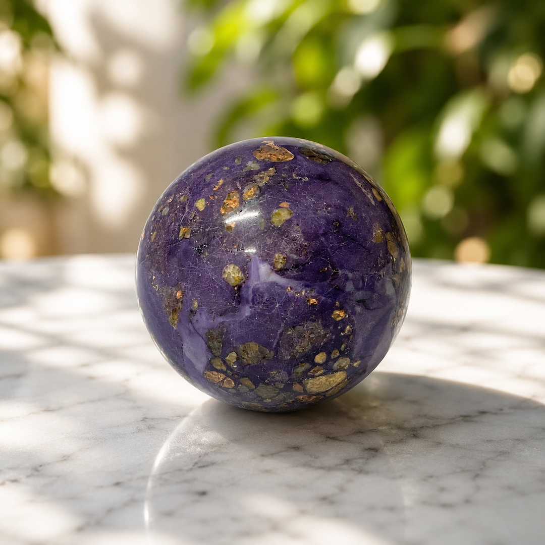 Sphere Purple Tiffany Stone 7 cm