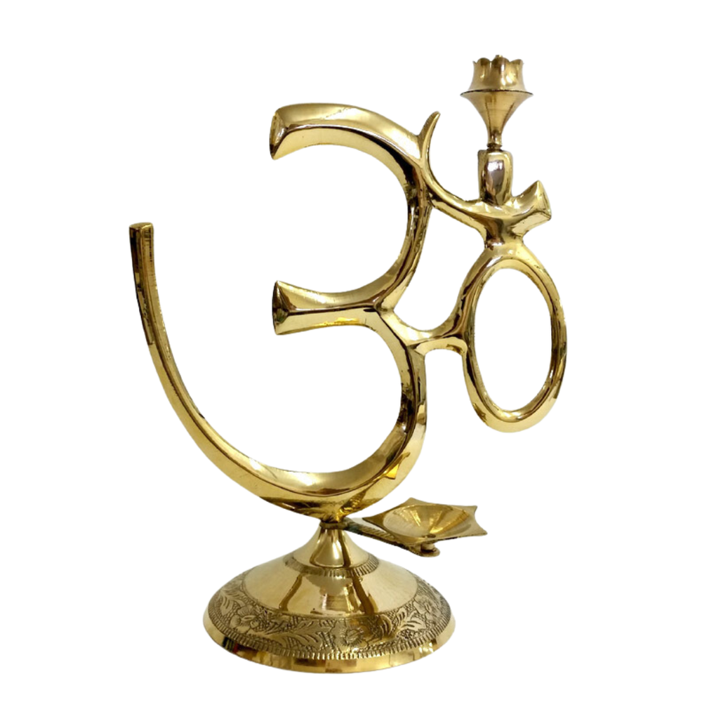 Om Brass Incense Holder Statue | Carpe Diem with Remi