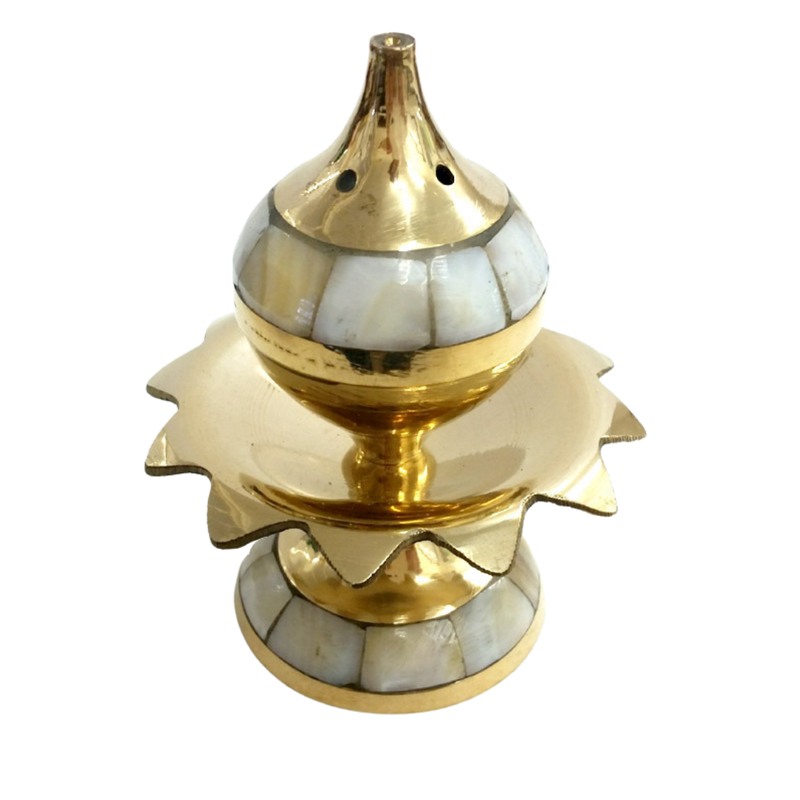 Incense Holder Lotus Mother of Pearl