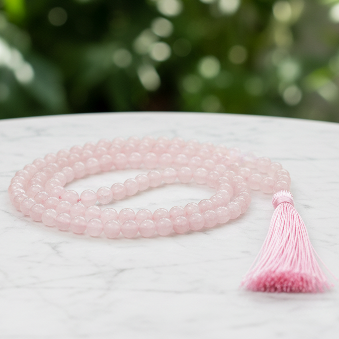 Mala Bead Rose Quartz 8mm Beads