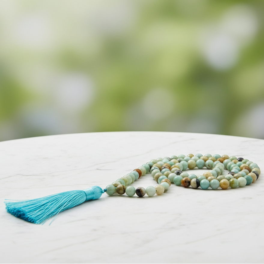 Mala Bead Amazonite 8mm