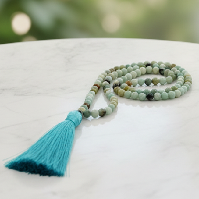 Mala Bead Amazonite 6mm