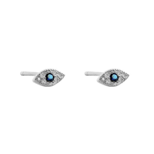 Stud Earrings Evil Eye Protection