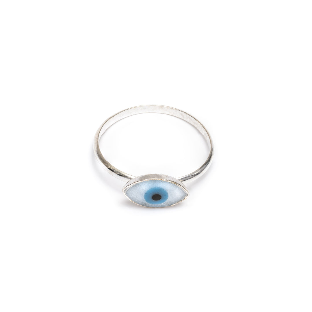 Ring Evil Eye Light Blue