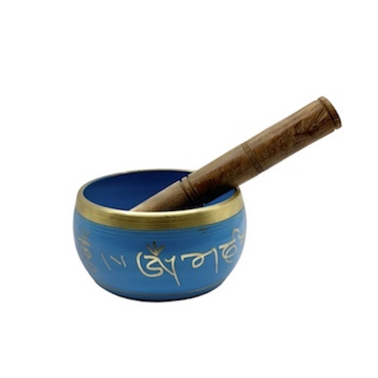 Singing Bowl Brass Blue 11 cm