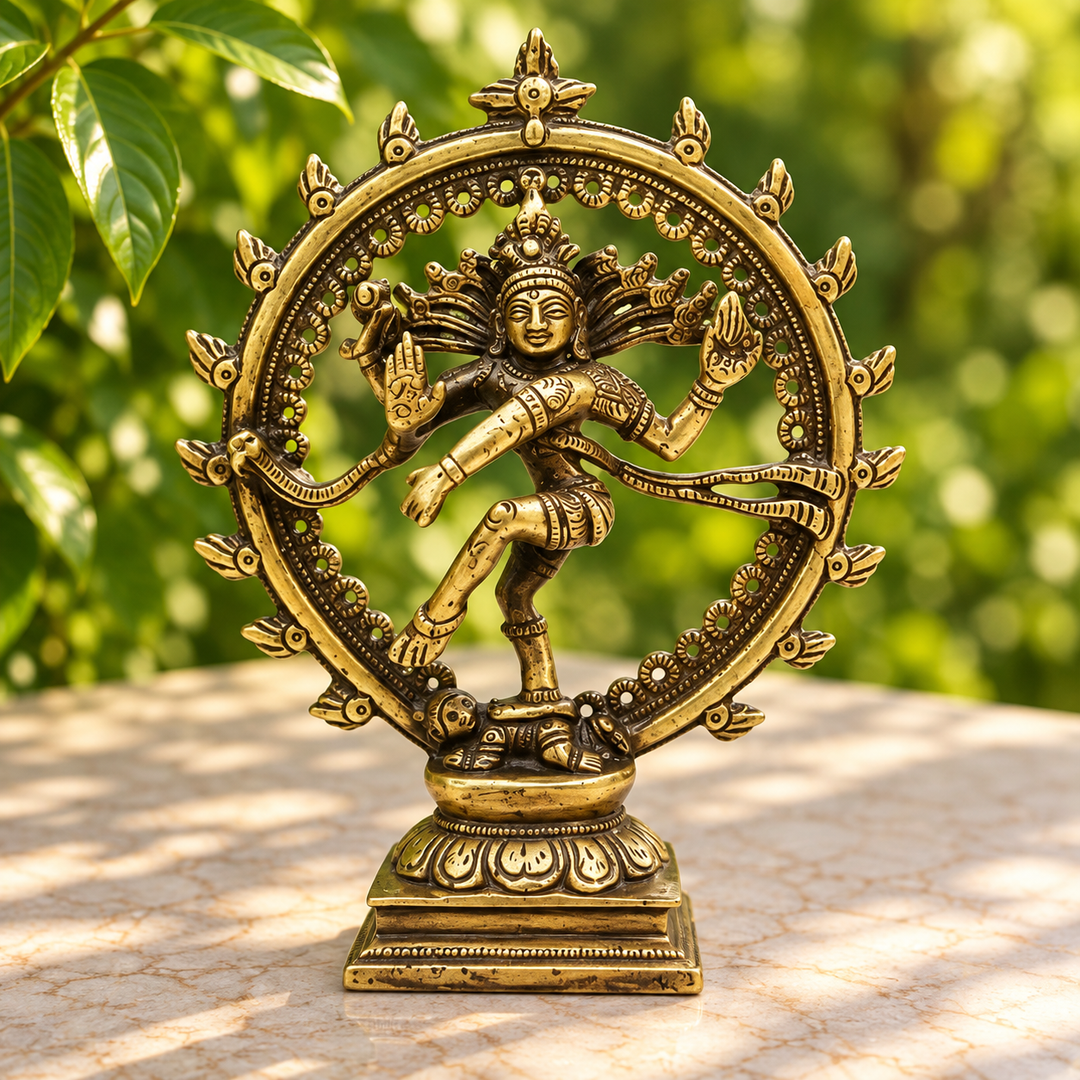 Statue Shiva Brass 17 cm