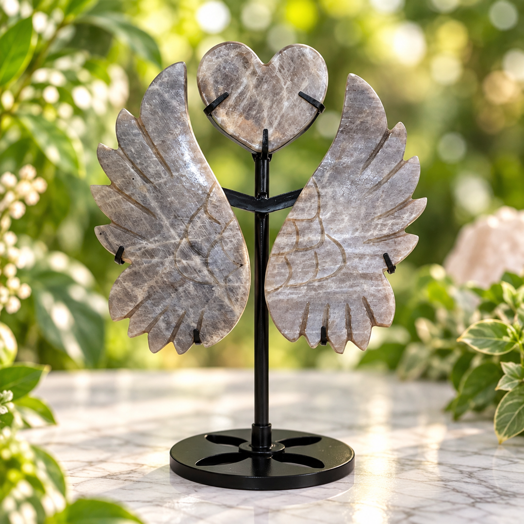 Winged Heart Moonstone