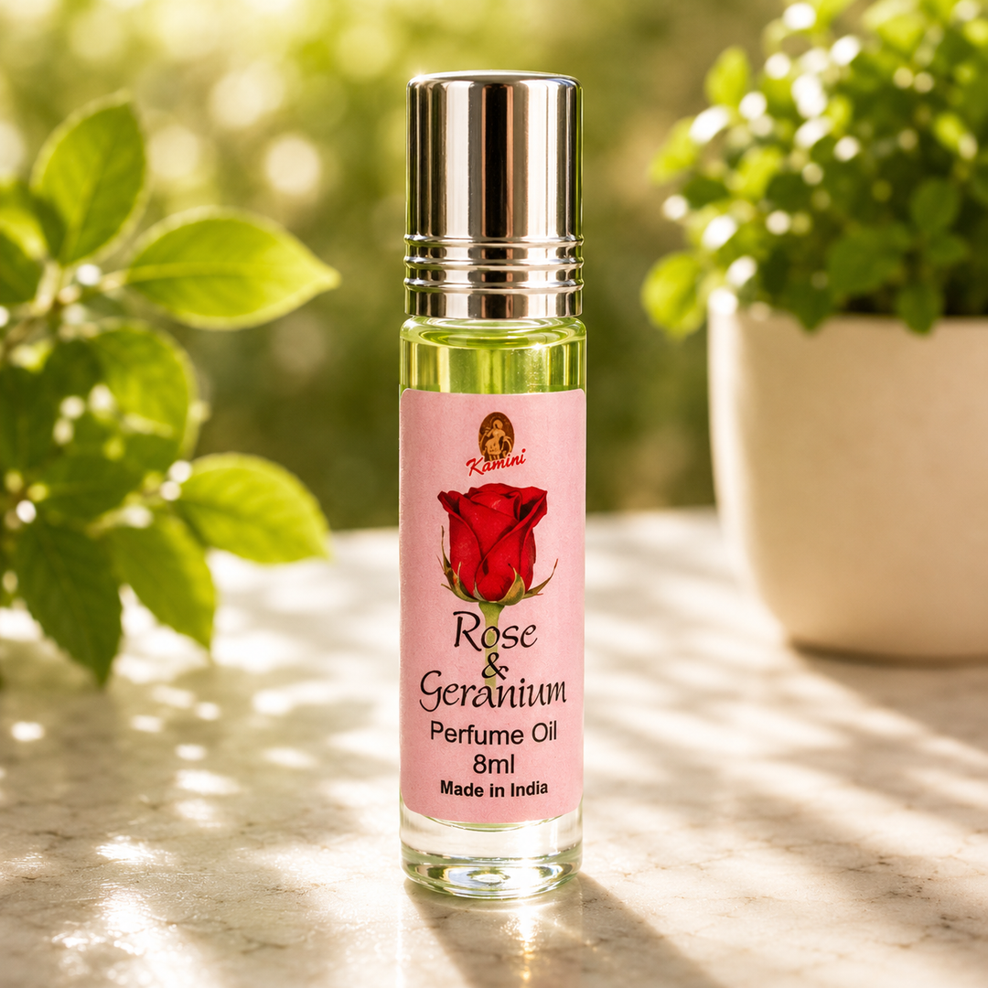 Kamini Perfume Rose Geranium Roll-on 8ml