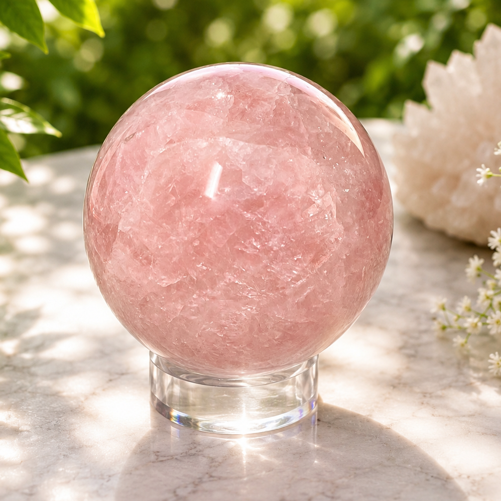 Sphere Rose Quartz 9.0 cm