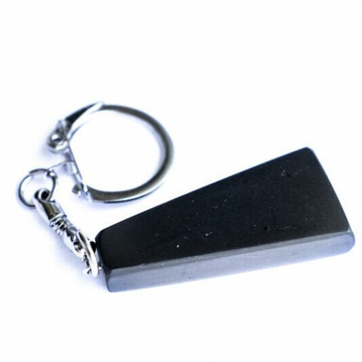 Keychain Shungite Trapezoidal Design | Carpe Diem with Remi