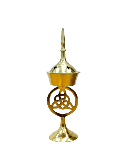 Incense Burner Triquetra Brass | Carpe Diem with Remi