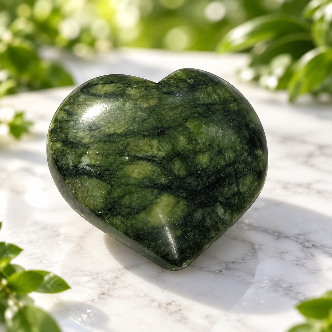 Heart Nephrite Jade 5.2 cm