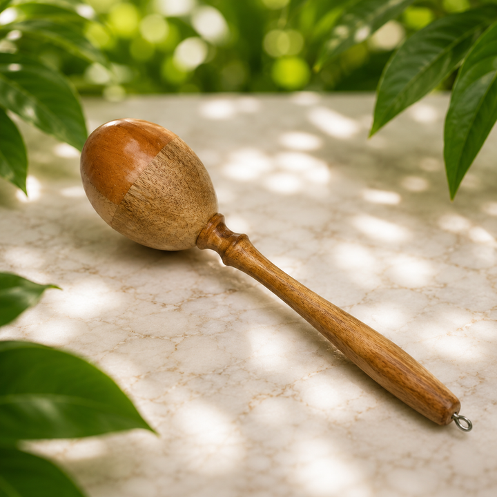 Maraccas Shaker Single Egg Natural - Instore Only