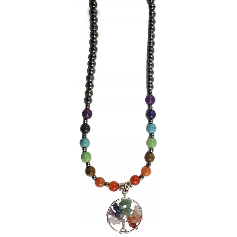 Necklace Tree of Life Chakra and Hematite | Carpe Diem With Remi