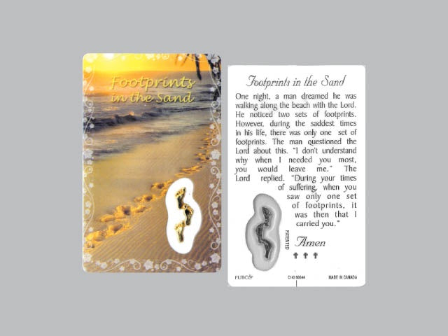 Footprints Laminated Card | Carpe Diem With Remi