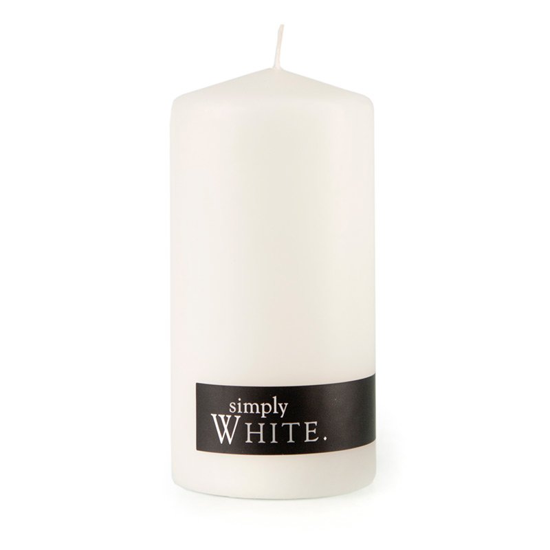 Candle Simply White Medium 60 Hours | Carpe Diem With Remi