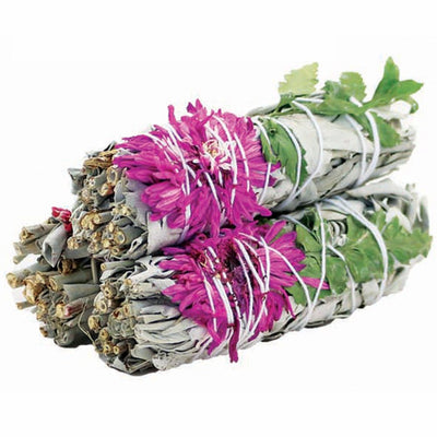Smudge Stick Dahlia Flower and White Sage | Carpe Diem with Remi