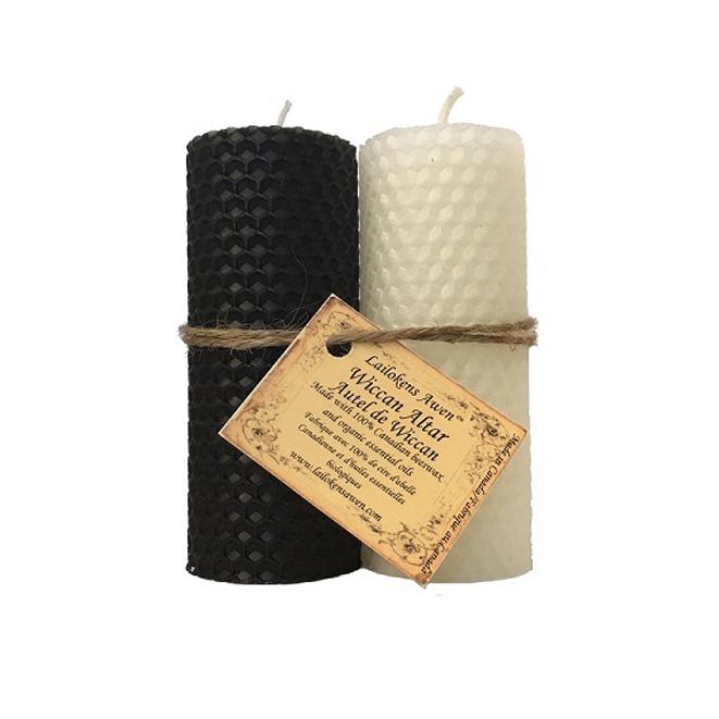 Lailoken Druid Candle Double Pure Beeswax Wiccan Altar | Carpe Diem With Remi