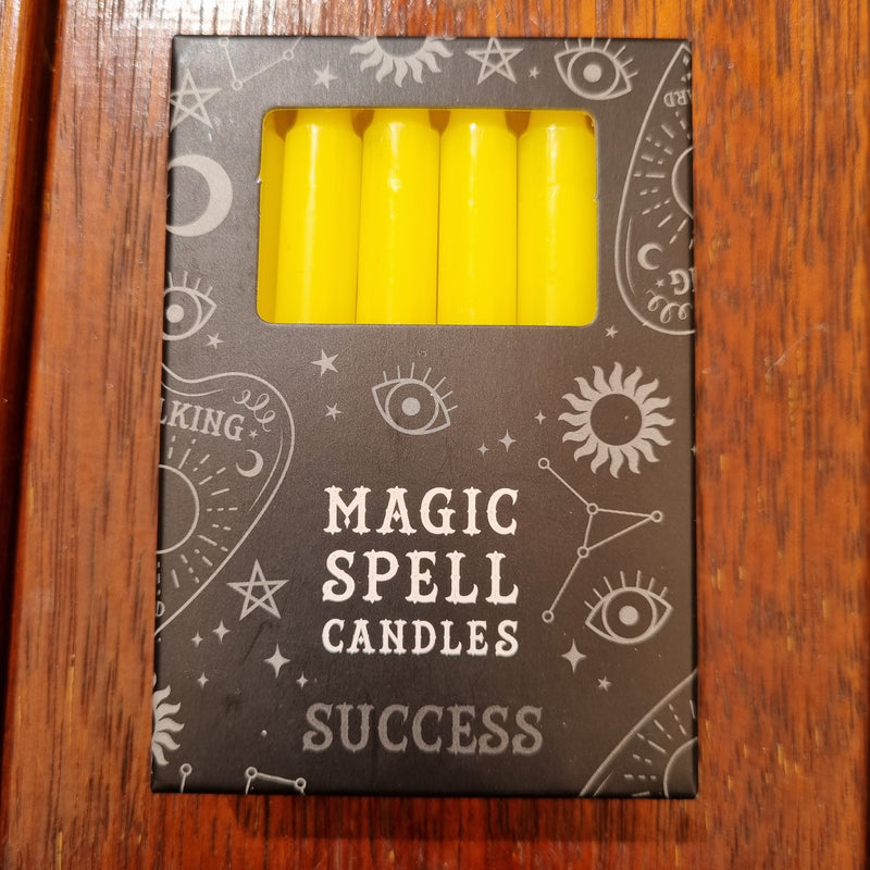 Spell Candles Yellow Success 12 Pk | Carpe Diem With Remi