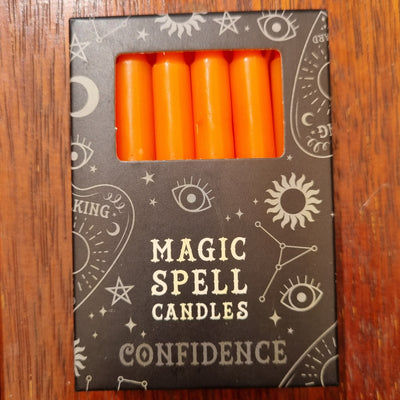 Spell Candles Orange Confidence 12 Pk | Carpe Diem With Remi