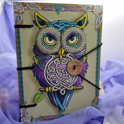 Journal Owl Green Handcrafted Paper | Carpe Diem With Remi