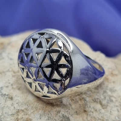 Ring Flower of Life Large | Carpe Diem With Remi
