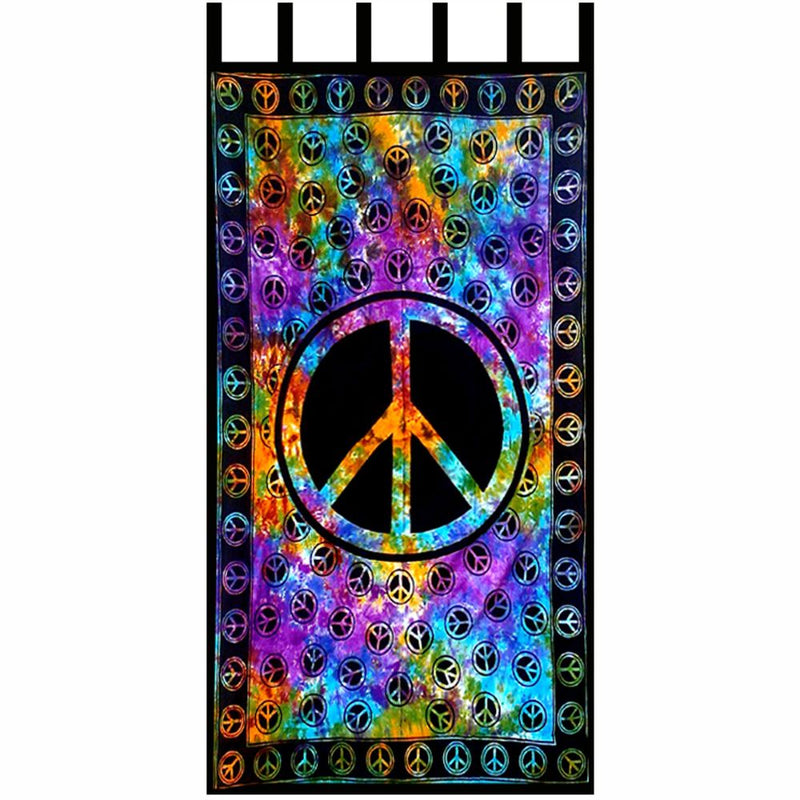 Tapestry Peace Sign Tie Dye 110 x 223 cm