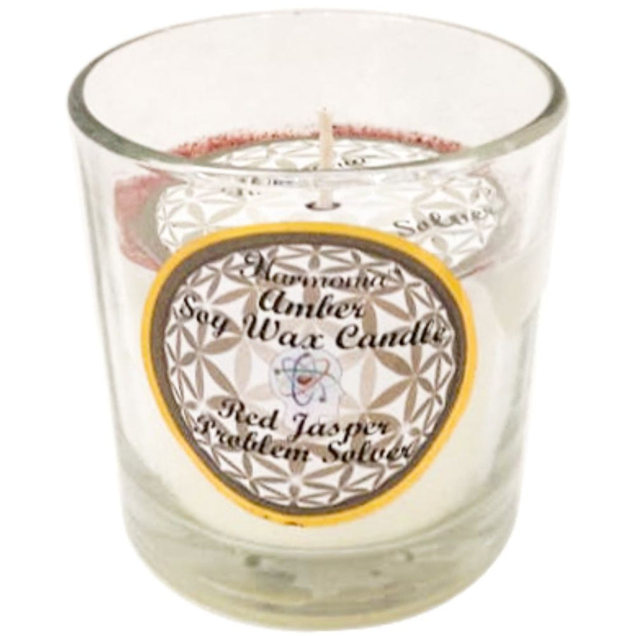 Candle Soy Votive Red Jasper Amber Scented | Carpe Diem With Remi