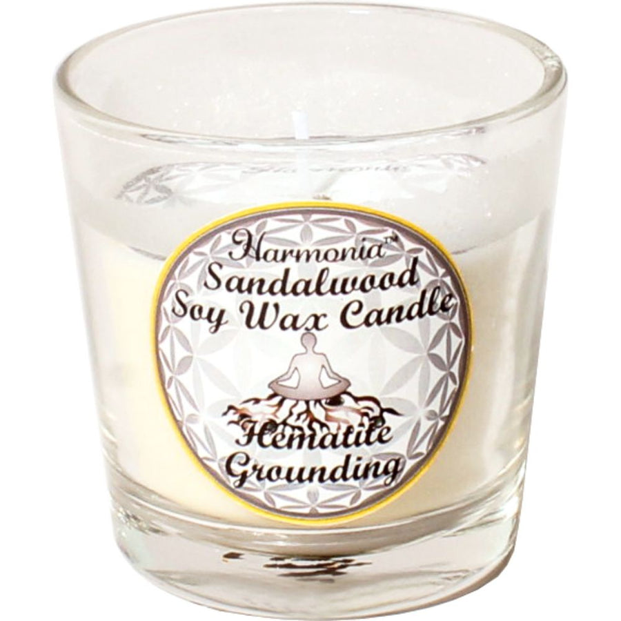 Candle Soy Votive Hematite Sandalwood | Carpe Diem With Remi