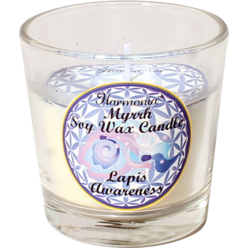 Candle Soy Crystal Votive Lapis Myrrh | Carpe Diem With Remi